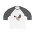 Palestine Freedom Bird Shirt - Keffiyeh & Flag Symbolism 3/4 Sleeve Shirt