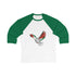 Palestine Freedom Bird Shirt - Keffiyeh & Flag Symbolism 3/4 Sleeve Shirt