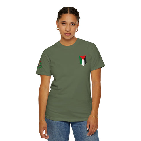Palestinian Pride T-Shirt - Garment-Dyed Palestine Flag Tee