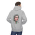 Palestine Woman Art Hoodie Unisex - Keffiyeh Scarf Dual-Sided Graphic Pullover