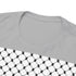 Keffiyeh Pattern Heavy Cotton Tee - Modern Mesh Design Streetwear T-Shirt