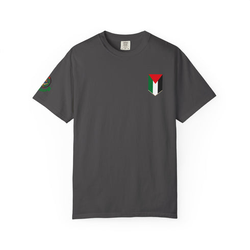 Palestinian Pride T-Shirt - Garment-Dyed Palestine Flag Tee