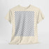 Keffiyeh Pattern Heavy Cotton Tee - Modern Mesh Design Streetwear T-Shirt