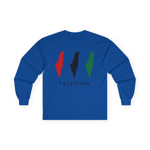 Palestine Flag Long Sleeve Jumper - Unisex Graphic Solidarity Shirt