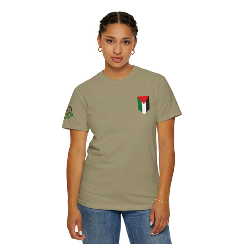 Palestinian Pride T-Shirt - Garment-Dyed Palestine Flag Tee