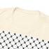 Keffiyeh Pattern Heavy Cotton Tee - Modern Mesh Design Streetwear T-Shirt