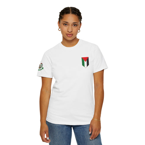 Palestinian Pride T-Shirt - Garment-Dyed Palestine Flag Tee