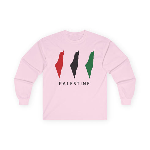 Palestine Flag Long Sleeve Jumper - Unisex Graphic Solidarity Shirt