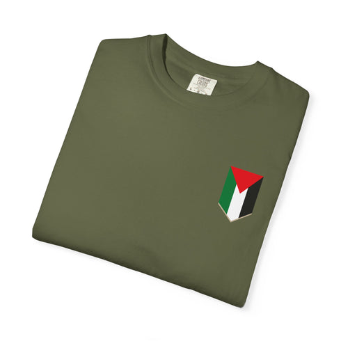Palestinian Pride T-Shirt - Garment-Dyed Palestine Flag Tee