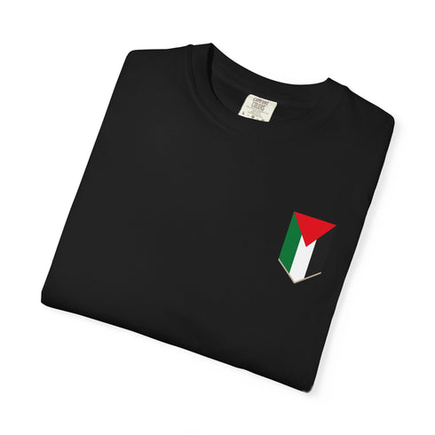 Palestinian Pride T-Shirt - Garment-Dyed Palestine Flag Tee