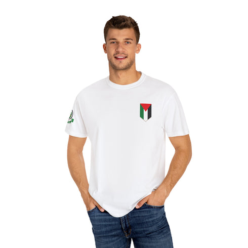 Palestinian Pride T-Shirt - Garment-Dyed Palestine Flag Tee