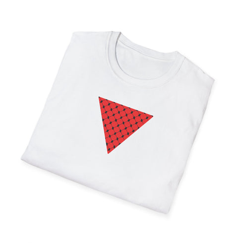 Palestine Resistance T-Shirt - Triangle Symbol Solidarity Tee for Everyday Activism