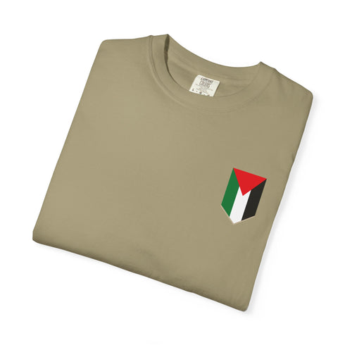 Palestinian Pride T-Shirt - Garment-Dyed Palestine Flag Tee