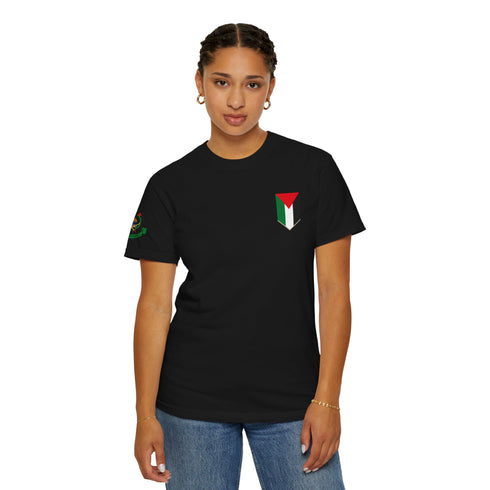 Palestinian Pride T-Shirt - Garment-Dyed Palestine Flag Tee