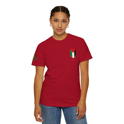 Palestinian Pride T-Shirt - Garment-Dyed Palestine Flag Tee