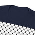 Keffiyeh Pattern Heavy Cotton Tee - Modern Mesh Design Streetwear T-Shirt