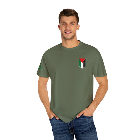 Palestinian Pride T-Shirt - Garment-Dyed Palestine Flag Tee