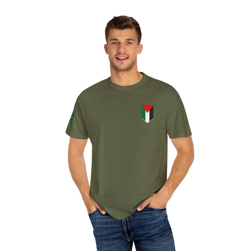 Palestinian Pride T-Shirt - Garment-Dyed Palestine Flag Tee