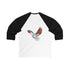 Palestine Freedom Bird Shirt - Keffiyeh & Flag Symbolism 3/4 Sleeve Shirt