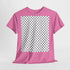 Keffiyeh Pattern Heavy Cotton Tee - Modern Mesh Design Streetwear T-Shirt