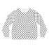 Black & White Keffiyeh Pattern Sweatshirt - All-Over Cultural Design Pullover