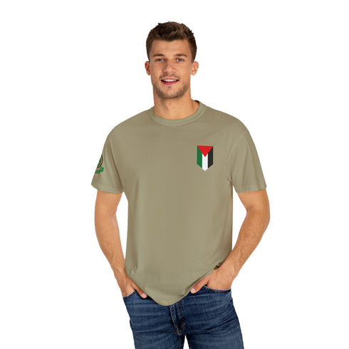 Palestinian Pride T-Shirt - Garment-Dyed Palestine Flag Tee