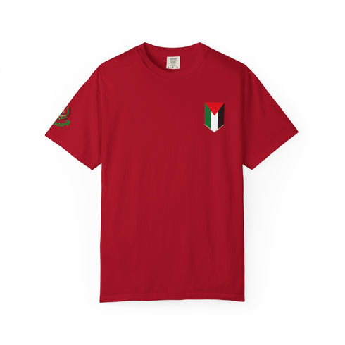 Palestinian Pride T-Shirt - Garment-Dyed Palestine Flag Tee