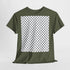 Keffiyeh Pattern Heavy Cotton Tee - Modern Mesh Design Streetwear T-Shirt