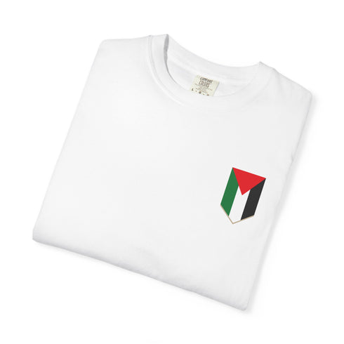 Palestinian Pride T-Shirt - Garment-Dyed Palestine Flag Tee