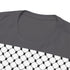 Keffiyeh Pattern Heavy Cotton Tee - Modern Mesh Design Streetwear T-Shirt