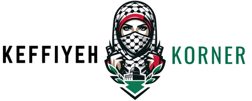 keffiyeh korner logo palestinian keffiyeh shemagh palestine flag brand
