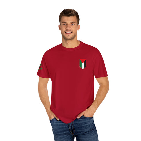 Palestinian Pride T-Shirt - Garment-Dyed Palestine Flag Tee