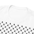 Keffiyeh Pattern Heavy Cotton Tee - Modern Mesh Design Streetwear T-Shirt