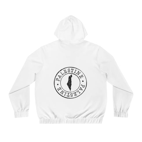 Men's Palestine Keffiyeh Full-Zip Hoodie - Cultural Streetwear Athletic Pullover