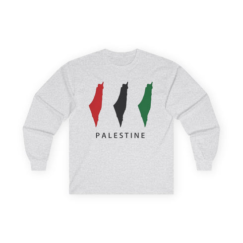 Palestine Flag Long Sleeve Jumper - Unisex Graphic Solidarity Shirt
