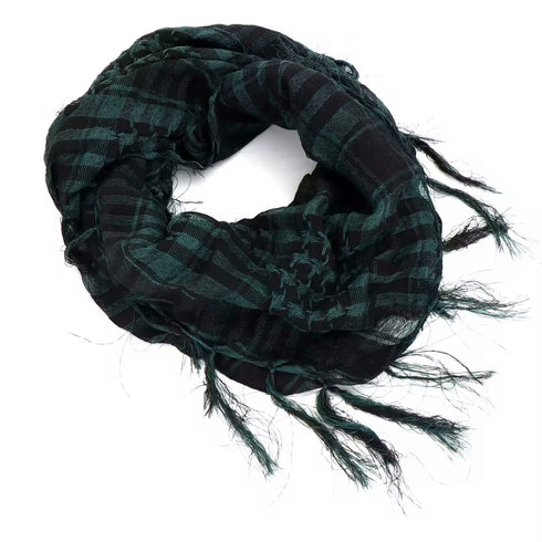 Authentic Keffiyeh (Kaffiyeh) - Traditional Palestinian Scarf - High-Quality Kufiya for Men & Women