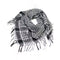 Black and white Palestinian keffiyeh with traditional checkered pattern cultural keffiyeh Palestinian heritage scarf