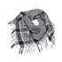 Black and white Palestinian keffiyeh with traditional checkered pattern cultural keffiyeh Palestinian heritage scarf