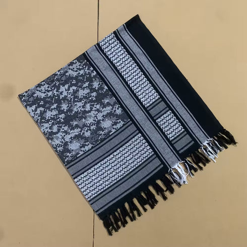 Palestinian keffiyeh scarf, also called kaffiyeh, showcasing classic authentic palestine patterns, symbolizing palestinian cultural heritage and resistance arab headscarf for men and women